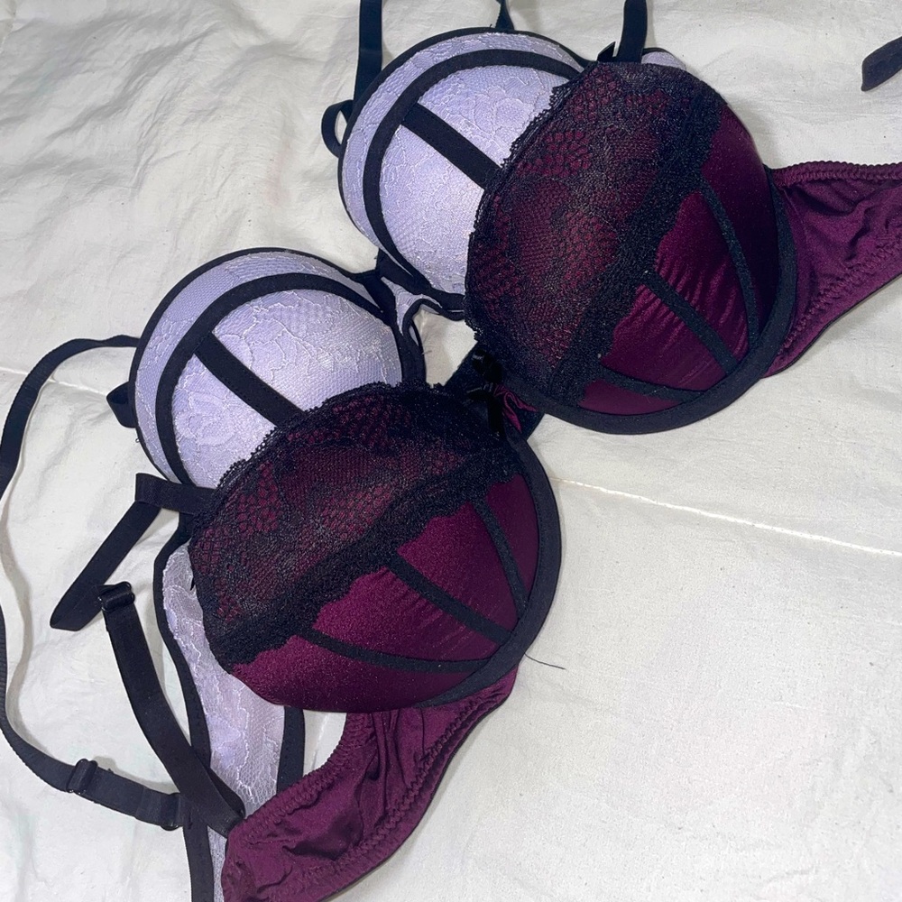 H&M | Push-Up Bra Set Bundle - Size 34A